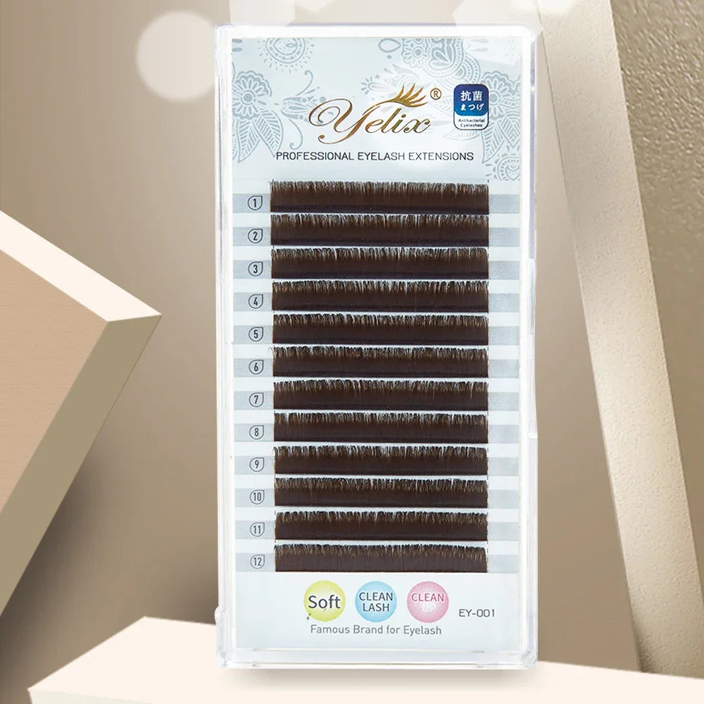 Yelix Camellia – Cils Easy Fan Brun Naturel, Volume Russe - Blinksy